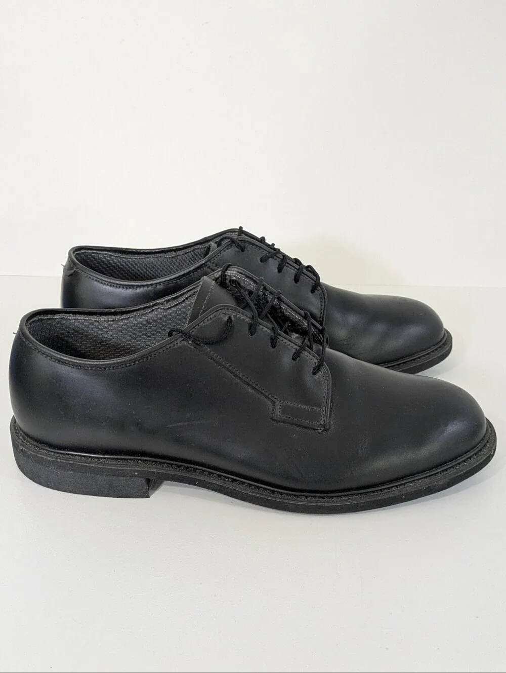 Bates Black Sentry Oxfords - Size 10.5 E - Military Uniform Police Dress Shoes